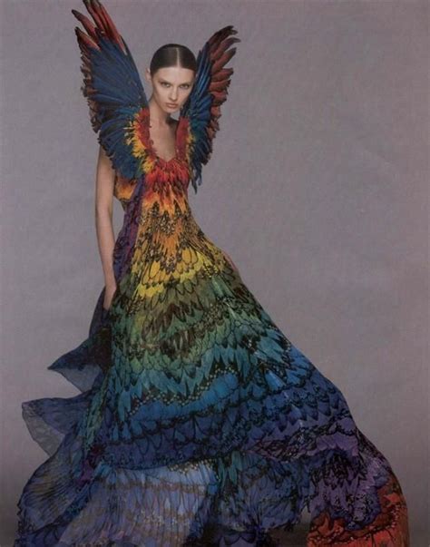 alexander mcqueen bird dress.